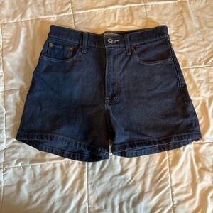 Abercrombie & Fitch Navy Jean Shorts
